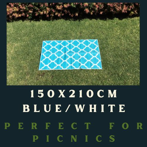 Small Blue Outdoor Mat | 1.5m x 2.1m