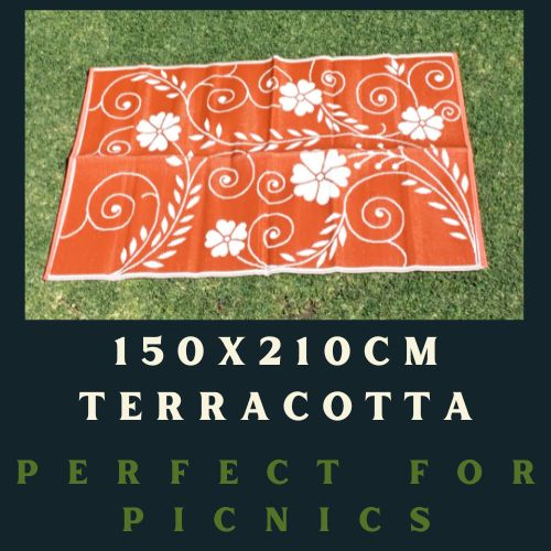 Small Terracotta Outdoor Mat | 1.5 x 2.1m