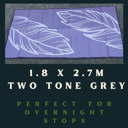 Outdoor Mat **Lowest Price Best Quality** - Two Tone Grey | 1.8 x 2.7m