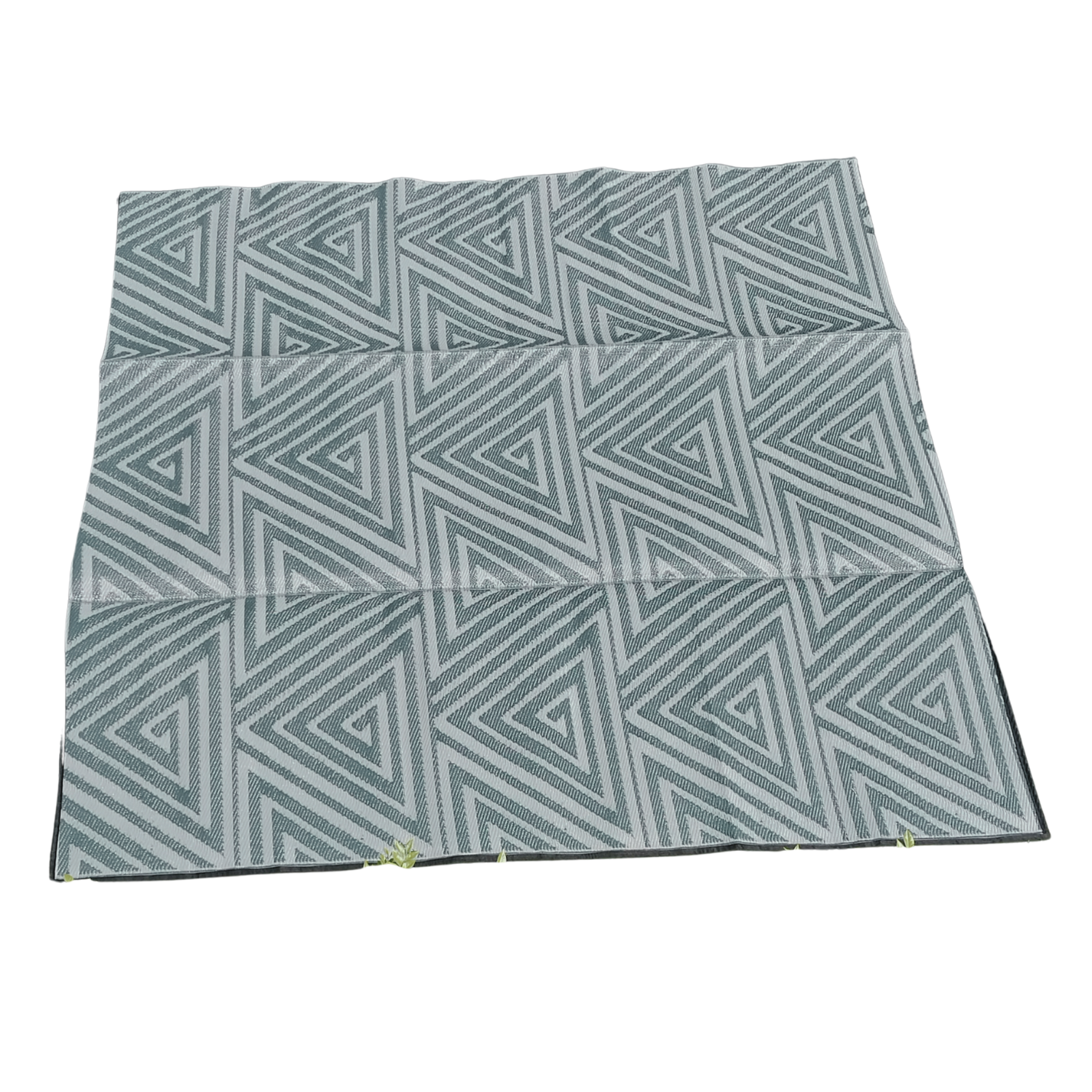 Square Dark Grey/Light Grey Outdoor Mat | 2.7m