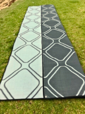 6 Metre (20ft) Outdoor Mat - Perfect for Families - Two Tone Grey
