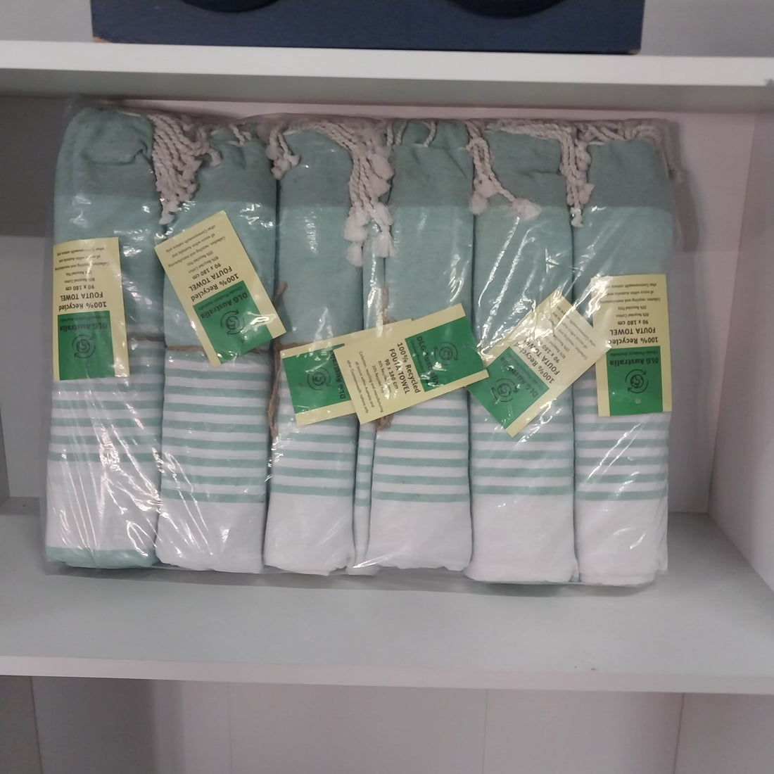 Turkish Towel (Fouta Towels) - 6 piece Australian recycled Texiles