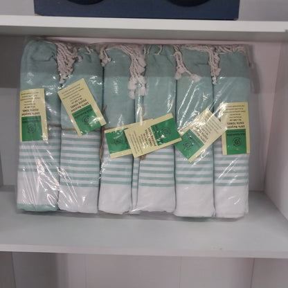 Turkish Towel (Fouta Towels) - 6 piece Australian recycled Texiles
